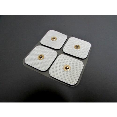 100pcs(25sets) Self Adhesive Reusable Replacement Electrode pads for TENS/EMS Compex snap Wireless Muscle Stimulators 3.9mm Stud