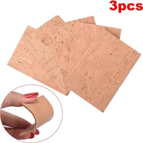 3pcs/pack 60x40x2mm Saxophone Corks Soprano/ Tenor/ Alto Neck Cork Saxophone Parts Musical Instrument Accessories