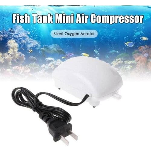 Ultra Silent Aquarium Air Pump EU/US Plug Fish Tank Increasing Oxygen Pump Soft Pump Hose Air Stone Aquarium Accessoires Hot