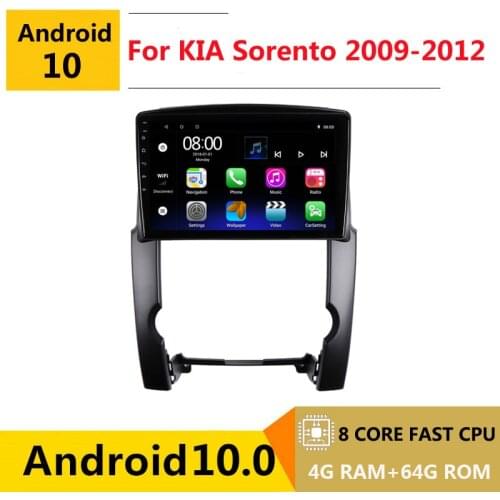 2 din 8 core android 10 car radio auto stereo for kia sorento BL 2009 2010 2011 2012 navigation GPS DVD Multimedia Player