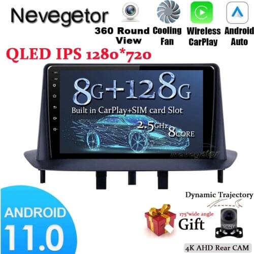 Android 11 Car Radio Multimedia Player For Renault Megane 3 Fluence 2008-2014 With 4G WIFI DSP OBD Carplay 2 Din No DVD Radio