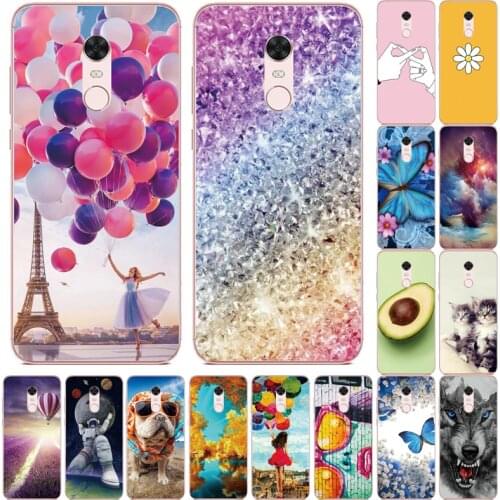 For Xiaomi Redmi 5 Case on Phone Case Redmi5 Plus Silicone Case Funda for Xiaomi Redmi 5 plus 5 Capas Hongmi5 Cover Bags Bumper