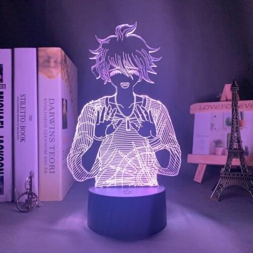 Danganronpa V3 Led Night Light Rantaro Amami Lamp for Bedroom Decor Kids Gift Danganronpa V3 Acrylic Neon Lamp Rantaro Amami