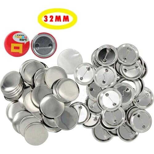 100set/pack 32mm Badge Materials Pinback DIY Pin Button Supplies Clothes/Handbag Decor School Crafts Badges Parts