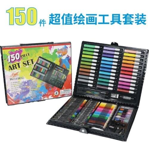 150 pieces childrens Painting set Art oil painting stick painting crayons paint set tools