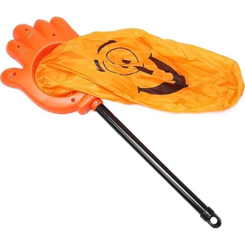 Childrens Candy Props Pumpkin Bag Party Supplies Funny Palm Design Durable Plastic Halloween Decor Kids Gifts Biscuit Bags