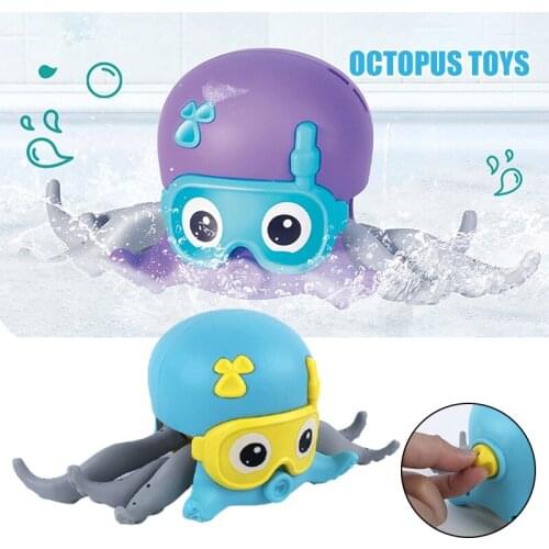 Children Cute Cartoon Octopus Clockwork Toy Baby Bath Toys for Boys Girls Toy Gifts LB88