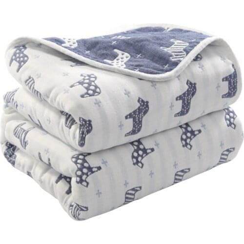 120*150cm 100% Cotton Baby Blanket Baby Bedding for All Seasons New Pattern Swaddle Blanket for Baby Bath Towel/summer Quilt