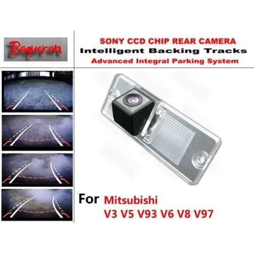 For Mitsubishi V3 V5 V93 V6 V8 V97 CCD Car Backup Parking Camera Intelligent Tracks Dynamic Guidance Rear View Camera