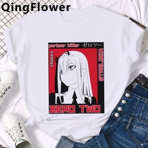 Anime Darling in the Franxx t shirt male plus size white t shirt graphic tees japanese t-shirt t shirt white t shirt