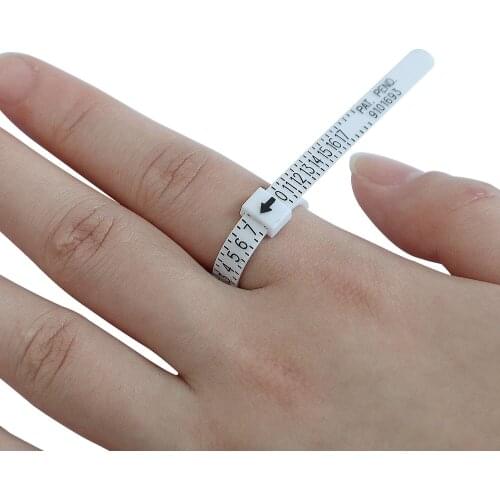 HK/JAPAN/EUR/UK/US/KOR Finger Measure Gauge Men and Womens Sizes A-Z Jewelry Accessory Measurer