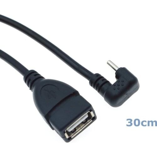 U Type 180 Degree USB Type C Male to USB 2.0 Female Extension OTG Cable for Mobile Phone Tablet Computer to Connect Mouse U Disk