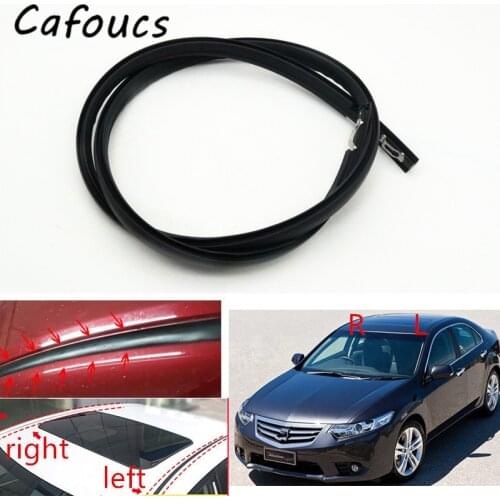 Cafoucs Car Roof Rubber Drip Finish Moulding With Clip For HONDA Accord Euro For SPIRIOR CU1 CU2 2010-2014