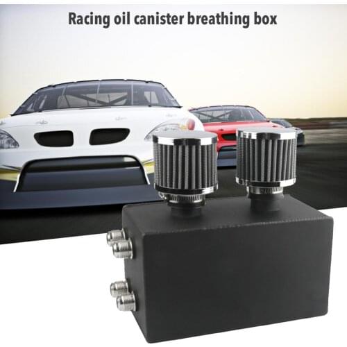 Racing Oil Canister Breathing Box 6061 CNC Stamped Catch Can Fit For Honda C Ivic 92-00 For Acur/Integra 94-01