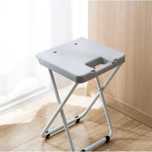 Creative folding stool portable travel folding stool Adult plastic small chair home folding chair bench