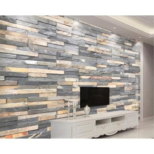 Beibehang mural Custom European brick wallpaper home interior 3d living room wallpaper background 3d wallpaper home decoration