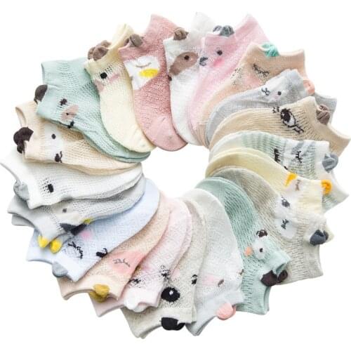 Baby Socks Newborn Cartoon Cotton Baby Socks for Girls Infant Toddler Baby Boys Socks Summer Style Baby Girl Clothes Accessories