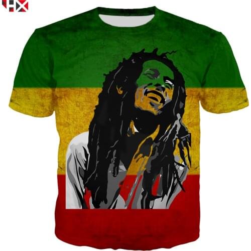 2021 New Men T Shirt BoB Marley Fashion Smoking 3D Printed T Shirt Unisex Casual Streetwear T Shirt Tops Dropship S172