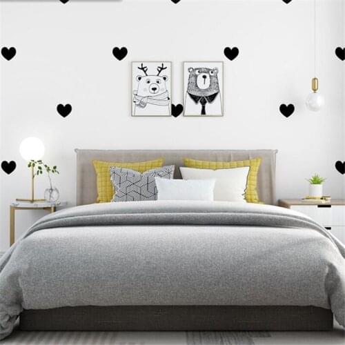 Beibehang Nordic style wallpaper ins modern minimalist geometry love heart shaped living room bedroom TV background wall paper