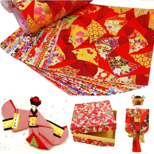 Origami Japanese Chiyogami Yunzen Paper, Hand-silk Screened Craft Paper For Gift Wrapping Box Doll Decoration