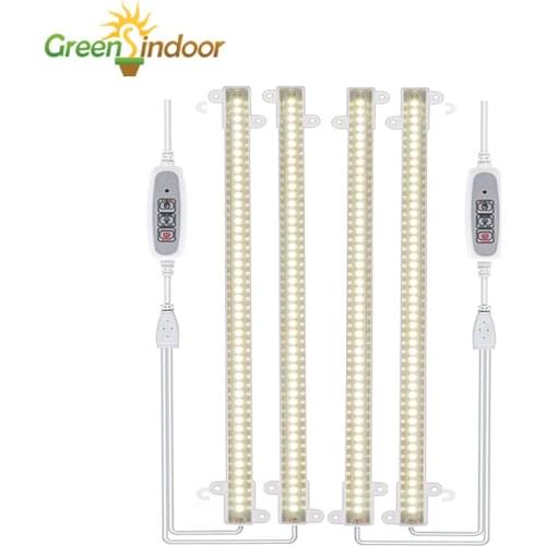 4pcs Indoor Plant Led Bars 40W Phytolamp For Plants Full Spectrum Led Grow Light Strips With Timer Phyto Lamp Led For Hydroponic