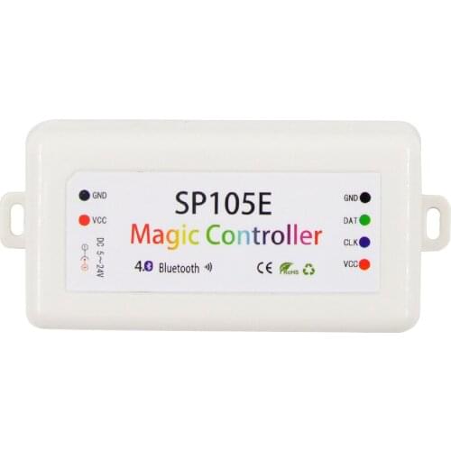 SP105E Magic Controller Symphony Phone Andriod IOS APP Led Bluetooth Controller 5V 24V Universal support 16 kinds of IC WS2811
