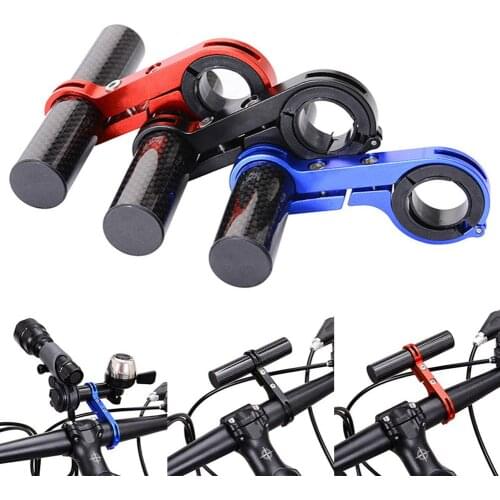 Universal Aluminum Alloy Bike Handlebar Flashlight Holder Mount Extension Rack