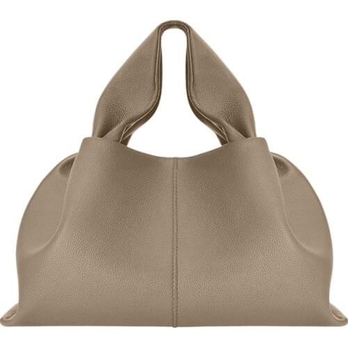 Cow Leather Women Large Casual Handbag Square Tote High Quality