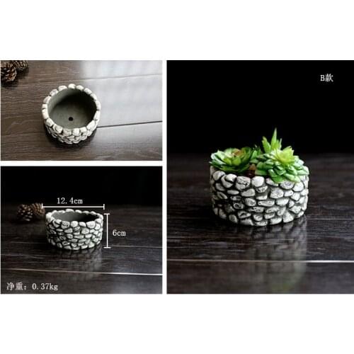 Silicone mold flower pots molds concrete moulds vase molds vases mould 3d moulds stone mold pot Cement mould silica gel