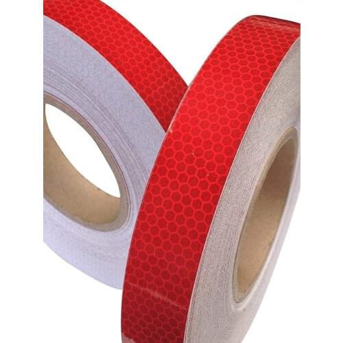 High Intensity Red Reflective Tape Reflector Sticker Waterproof Warning Tape 25 mm X 2.5 M 1pc