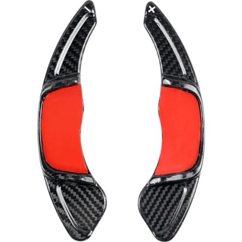 2 pcs GSD Carbon Fiber Steering Wheel Shift Paddles Fit for Volkswagen Golf 7 Interior Moulding
