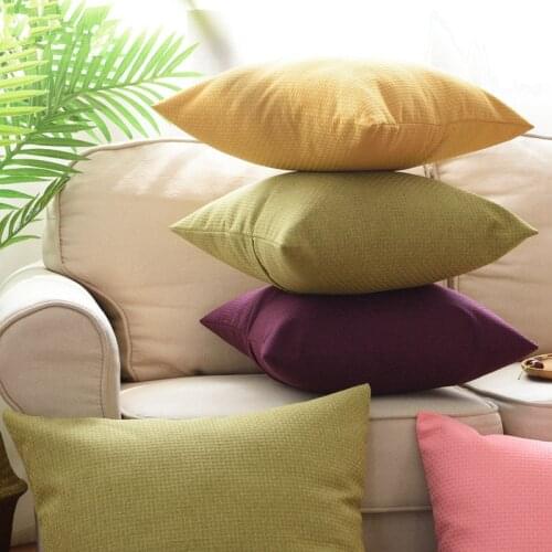 30x45/45/40x60/55cm Rattan texture linen cushion cover solid color pillowcase sofa chair backrest pillow cover