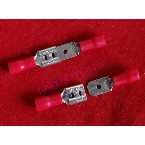 400pcs/lot FDD1.25-250/MDD1.25-250 wire splice insulated terminal block
