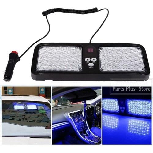 Car Truck 86led Automobile Sunshade Flash Lamp 12V Front Bumper CD Panel Highlight Stroboscopic Warning Lamp Multi Mode