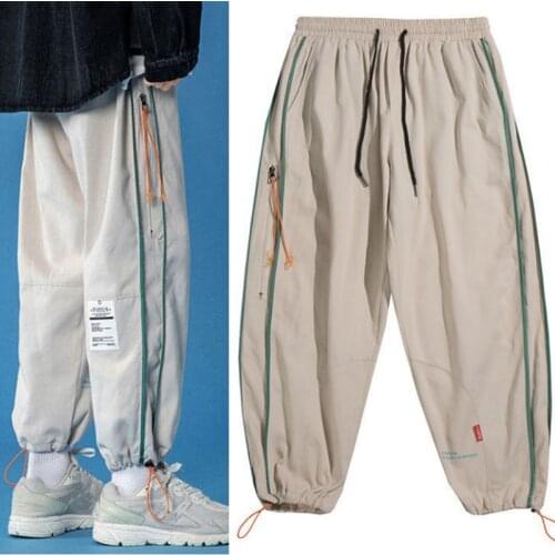 Sport Pants Men Spring New Loose Jogging Harem Pants Fashion Hip Hop Style Casual Outdoor Drawstring Trousers Pantalons Hommes