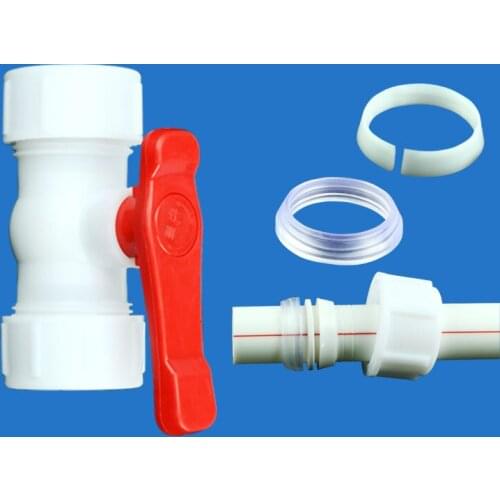 Quick connection hose valve switch Plastic fast pe water pipe Switch ball valve DN15 DN20 DN25