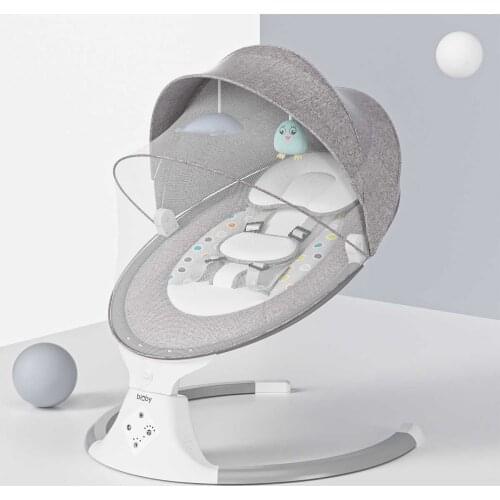 Baby Rocking Chairs Baby Swing for Children Chaise Longue for Baby Bouncer Baby Cradle with bluetooth Music Remote Control