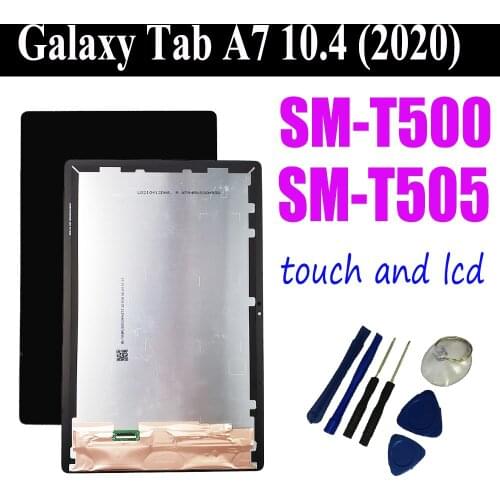 For Samsung Galaxy Tab A7 10.4 (2020) SM-T500 SM-T505 T500 T505 LCD Display Touch Sensor Glass Screen Digitizer Assembly