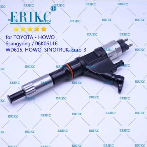 ERIKC Injection 095000-6702 9709500-670 Common Rail Injector 6702 Diesel Spare Parts Nozzle 0950006702 For TOYOTA HOWO Ssangyong