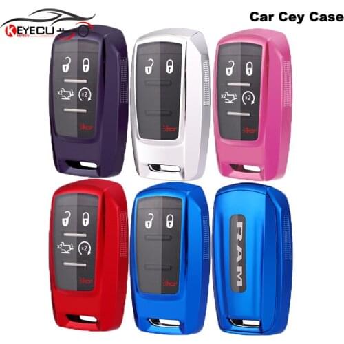 KEYECU Soft TPU Protective Keyless Remote Fob Smart Key Cover Case for Chrysler Couve Dodge Jeep Grand Cherokee OHT-4882056