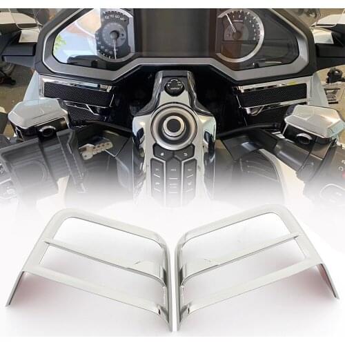 ABS Plastic Motorcycle Front Speaker Grille Cover For Honda Gold Wing GL1800 2018 2019 2020 Chrome Decorative Accessories