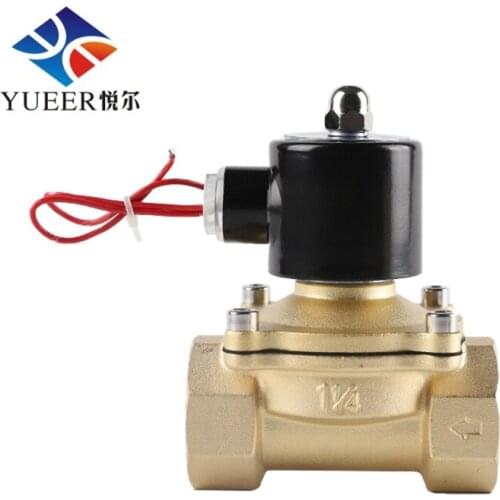 Brass Water Solenoid Valve Pneumatic 12V DC Diesel Fuel Air Electromagnet Normal Closed Screw Female Thread Valves