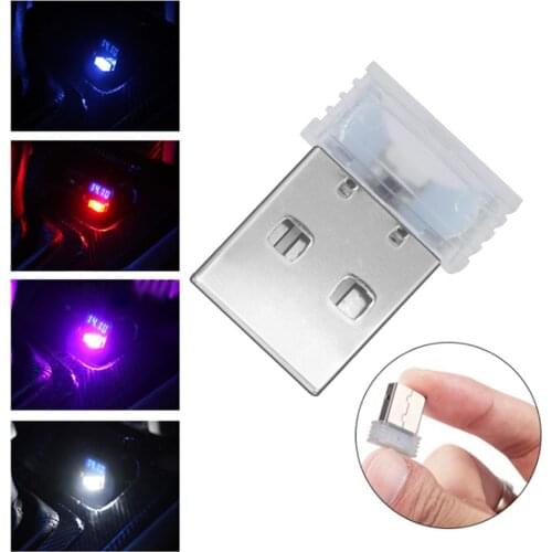 Mini USB LED Lighting Auto Car Interior Light Decorative Lamp