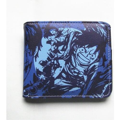 Cartoon Wallet One Piece Luffy Law Ace Anime Wallet For Young With Card Holder Coin Purse