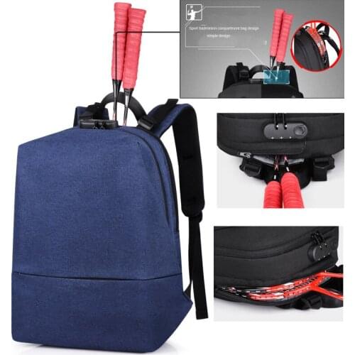 New Men Backpack Anti-theft USB Charging Laptop Backpack Tennis Backpack Racket Bag School Backpack Fashion Backpack Bag