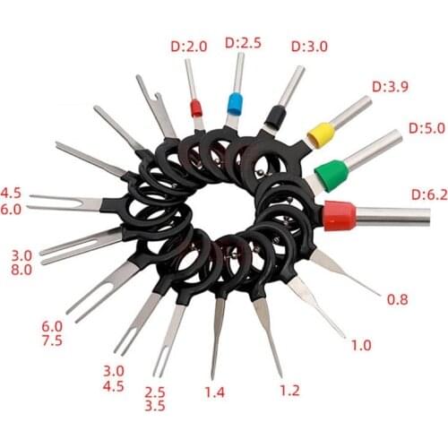 18/21/36/39PCS/Set Automobiles Terminal Remove Kit Terminal Removal Electrical Wiring Crimp Connector Pin Extractor Kit