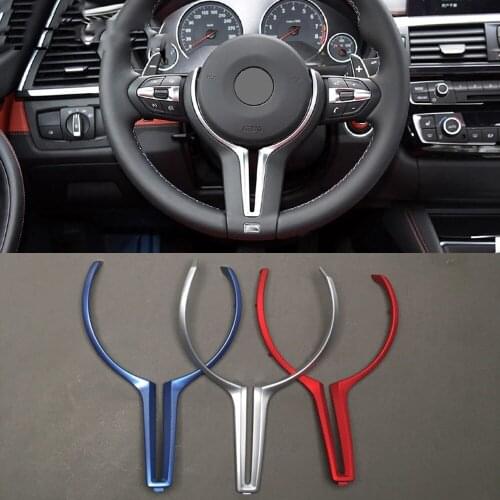 F80 F83 For BMW F80 M3 F82 F83 M4 F10 M5 F06 F12 F13 M6 F15 X5M F16 X6 M ABS Steering Wheel Trim Cover Accessories