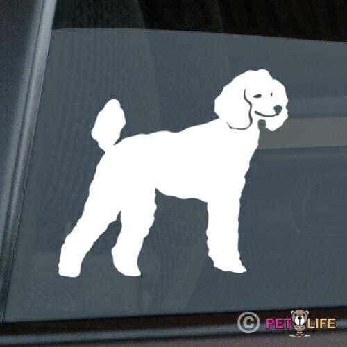 Poodle Sticker Die Cut Vinyl - v2 standard window decal