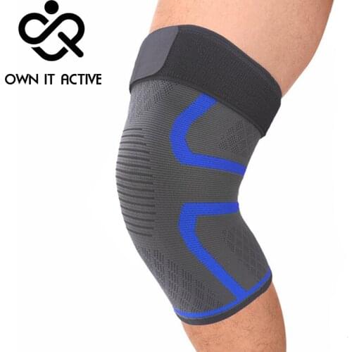 Fitness Running Cycling Knee 1 PC Elastic Knee Pads Nylon Sports Kneepad Fitness Brace Basketball Volleyball Support Kneecap