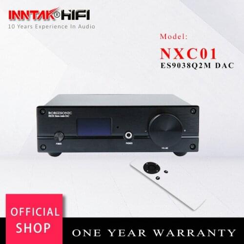 NXC01 ES9038Q2M XMOS USB DAC Decoder W/ Bluetooth 5.0 TPA6120 Headphone Amplier Support 32Bit / 384K DSD DOP